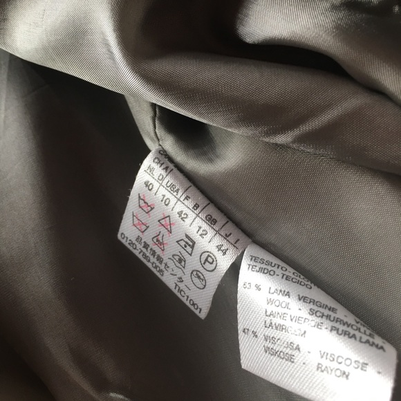 MAX MARA gray wool blazer suit coat jacket 10 M 44 - Picture 6 of 6