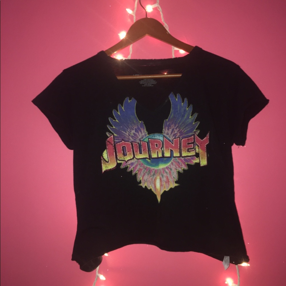 Journey Distressed Band Tee