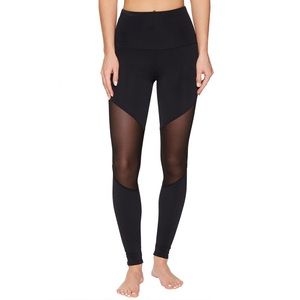 Onzie High Rise Track Legging in Black Mesh