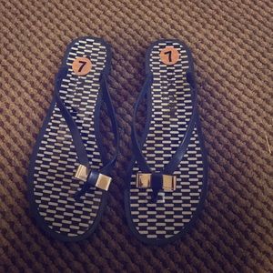 Coach jelly flip flops