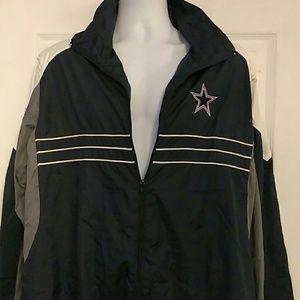 Dallas Cowboys light windbreaker with zipper Large
