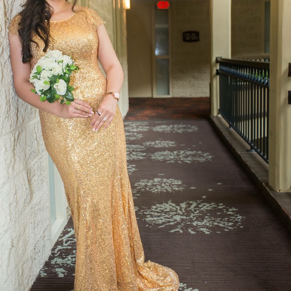 Evening wedding guest dressy gown