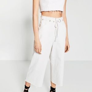 Zara denim culottes with cord