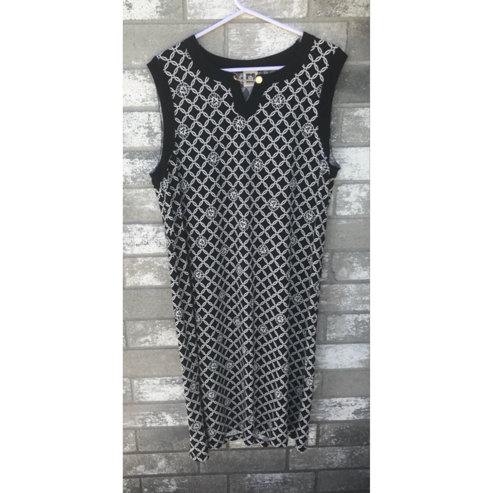 Anne Klein Black and White Dress