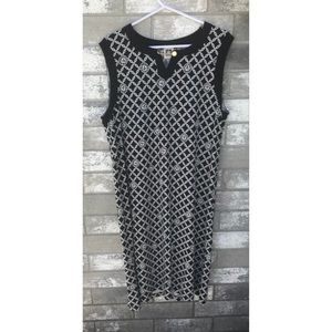 Anne Klein Black and White Dress