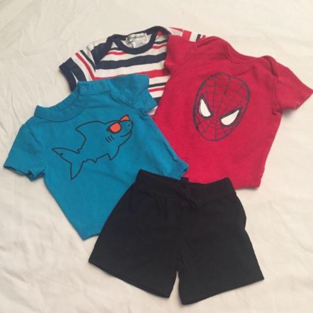 Boy’s Onesie Bundle ~ 4 Pieces