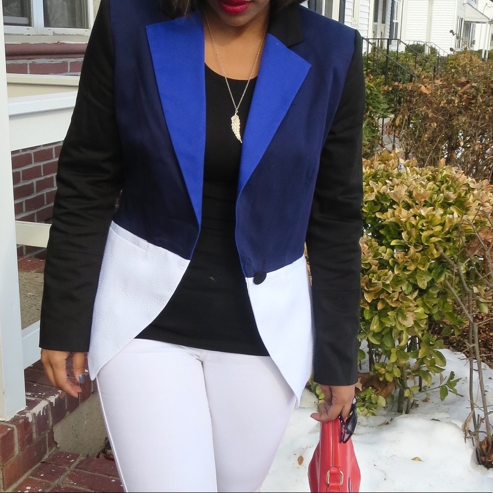 (‼️Closet Closeout reduced‼️) Color-block Blazer