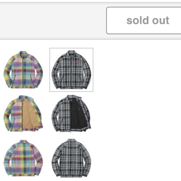 Supreme Madras Track Jacket [Black] - Picture 2 of 2