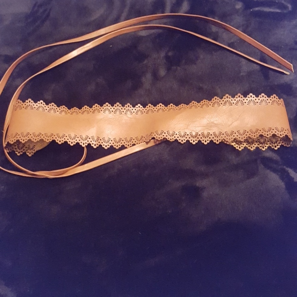 Cute brown tie belt