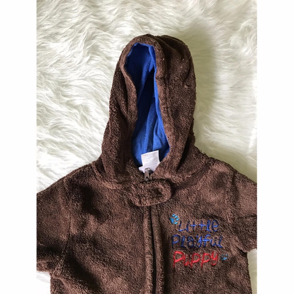 Nuby Little Puppy Soft Brown Hoodie One pc 6 - 9 m
