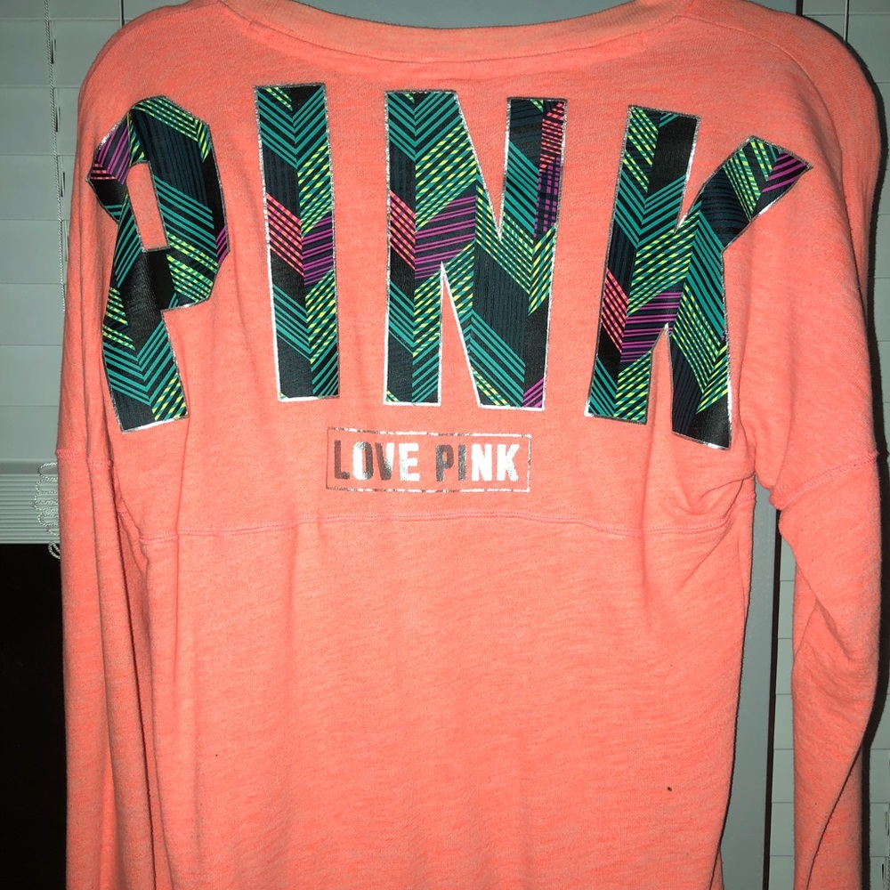 Bright Orange Victoria Secret Pink Sweater