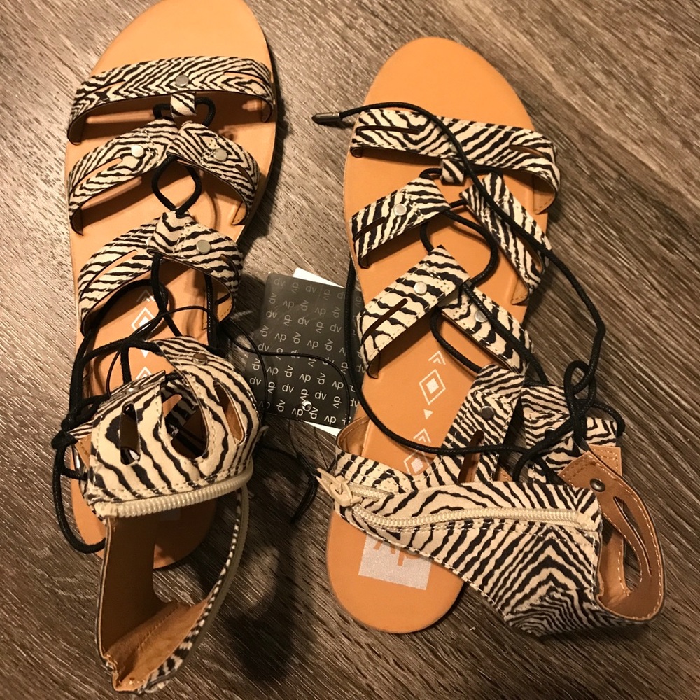 Zebra Pattern Sandals