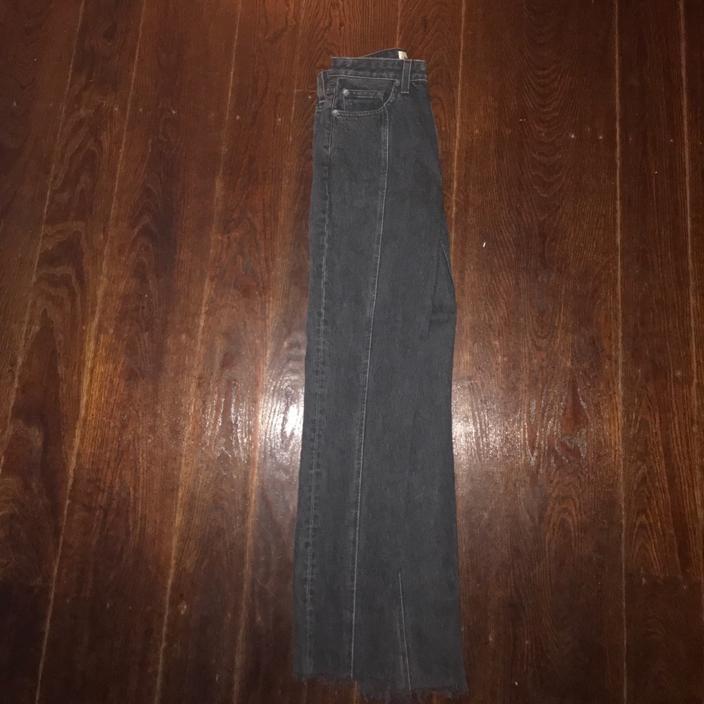 The reformation black high waisted jeans