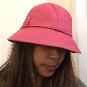 Pink J. Crew bucket hat