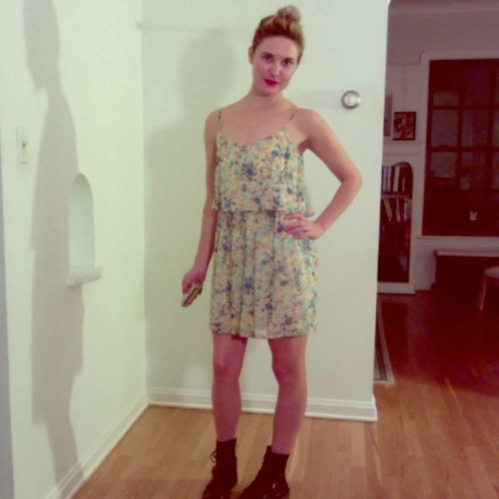 As U Wish Floral Dress Size Small