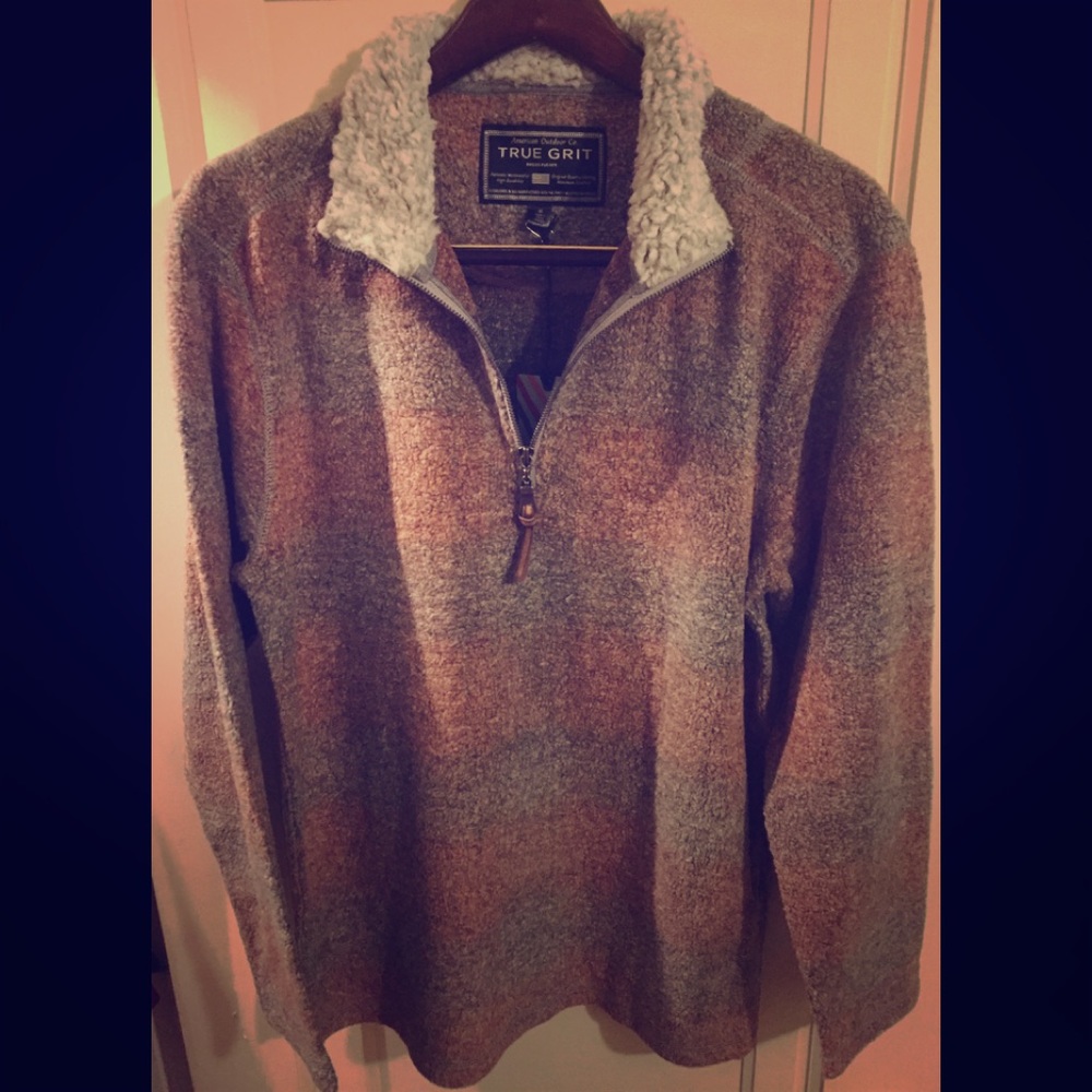 True Grit - Melange Blanket Pullover - Medium