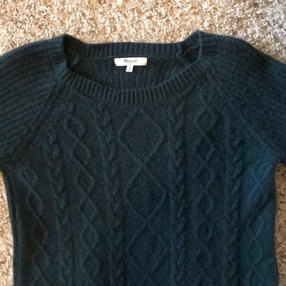 Madewell Cable Front Wool Pullover Sweater - Picture 6 of 6