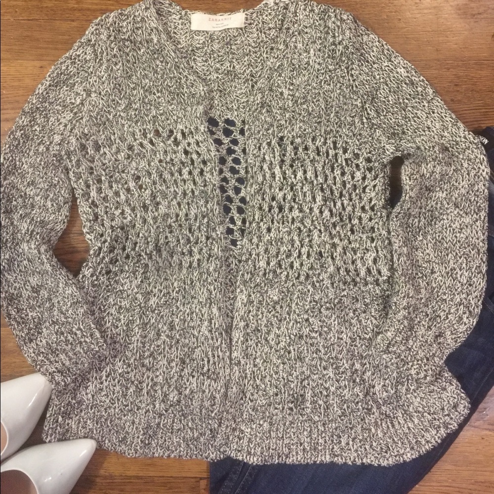 Zara Knit open front  Cardigan Sweater