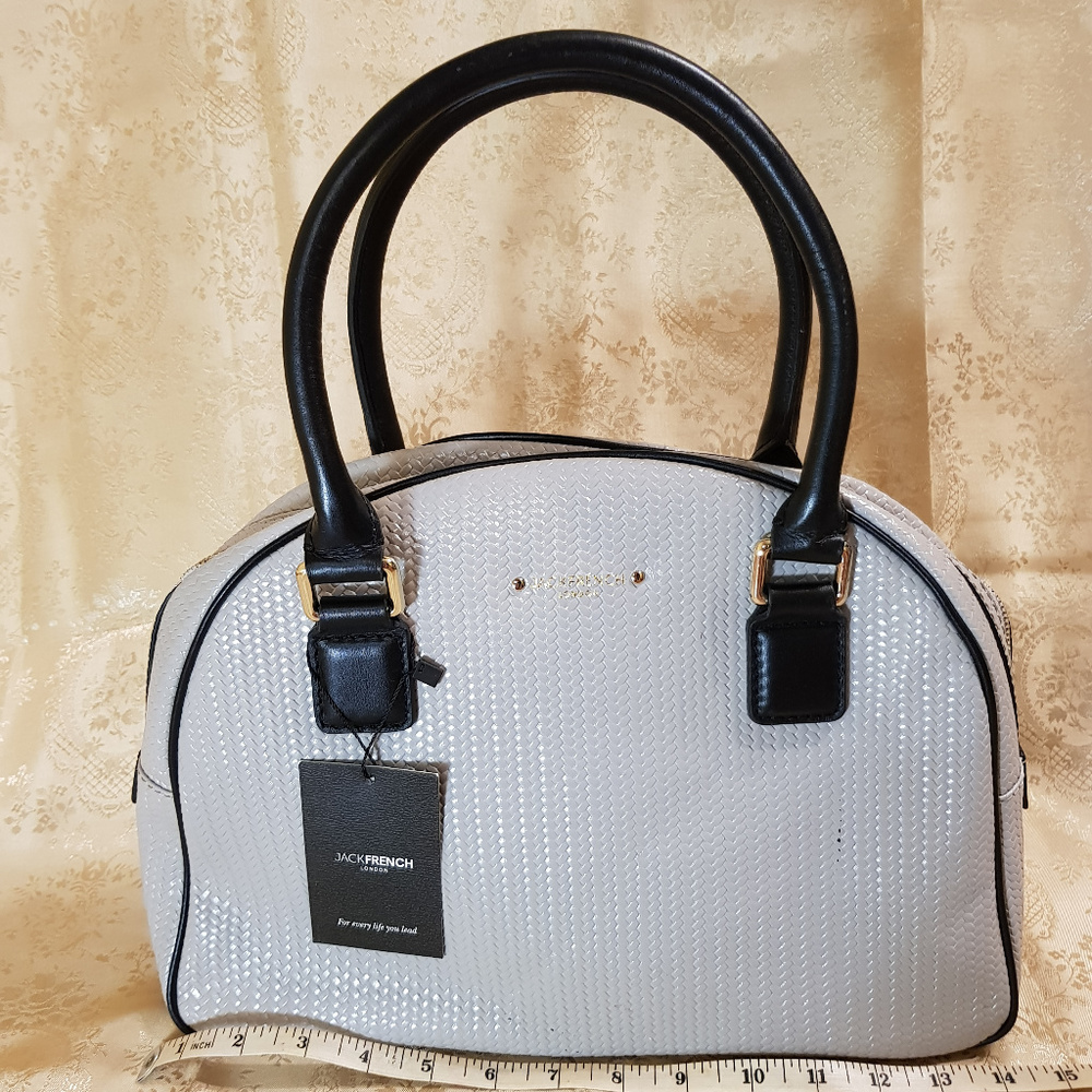 💜Host💜 NWTJack French Basket Leather Satchelg