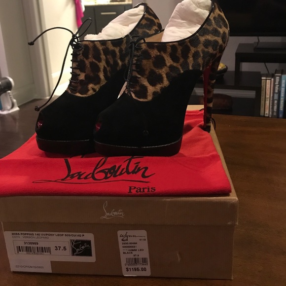 Christian Louboutin Paris leopard shoes - Picture 7 of 8