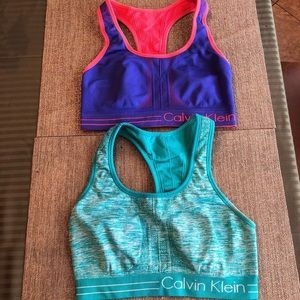 Calvin Klein sports bras