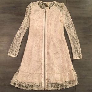 L/S Lace Dress w/ Front Zipper