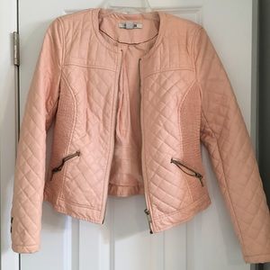 Pink moto style jacket
