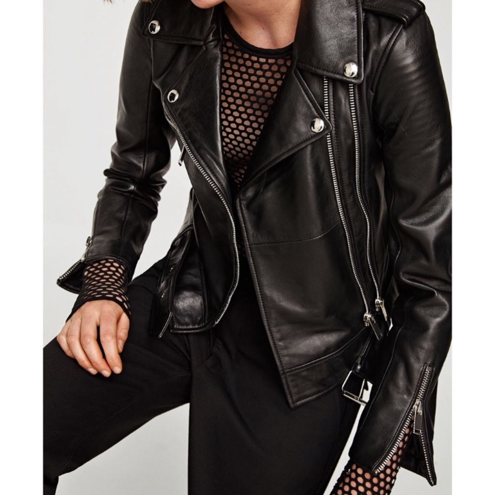 Zara (Woman) 🖤 NEW 🖤 Leather Biker Jacket