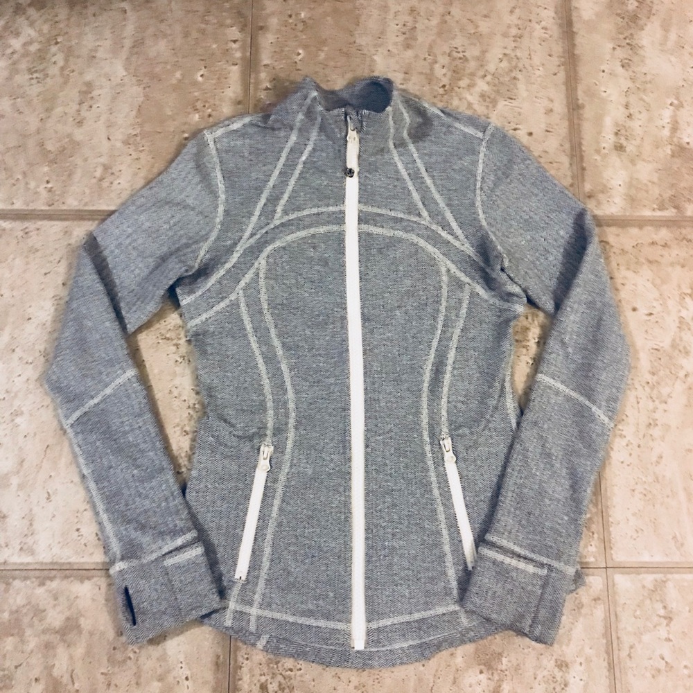Lululemon Define Jacket Herringbone Ghost Size (8)