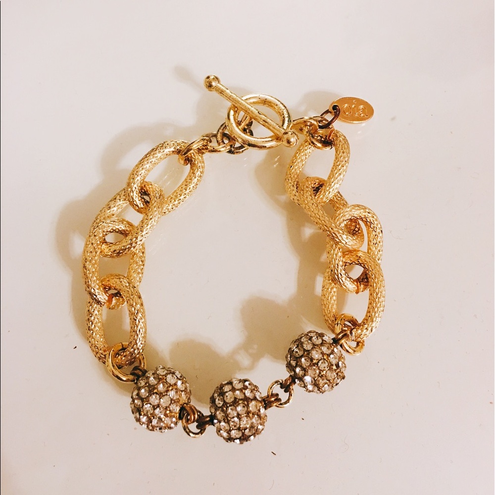 Oia Jules aka Elizabeth Stone Pave Chain Bracelet