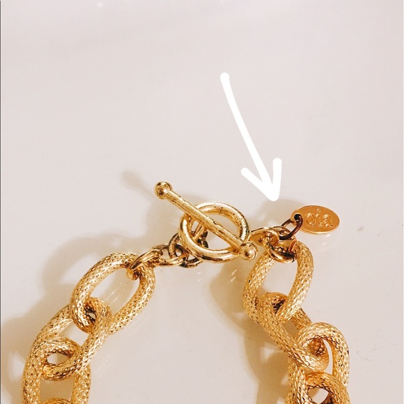 Oia Jules aka Elizabeth Stone Pave Chain Bracelet - Picture 3 of 3