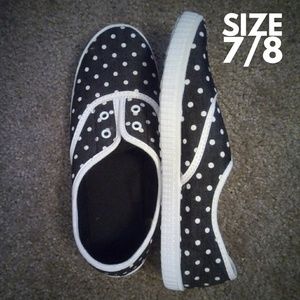 Polka Dot Slip Ons