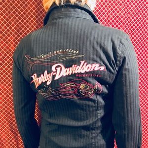 Harley-Davidson Black Tribal Flames Shirt