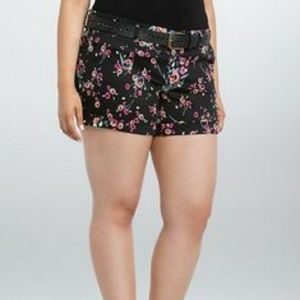 Torrid Flower Print Shorts