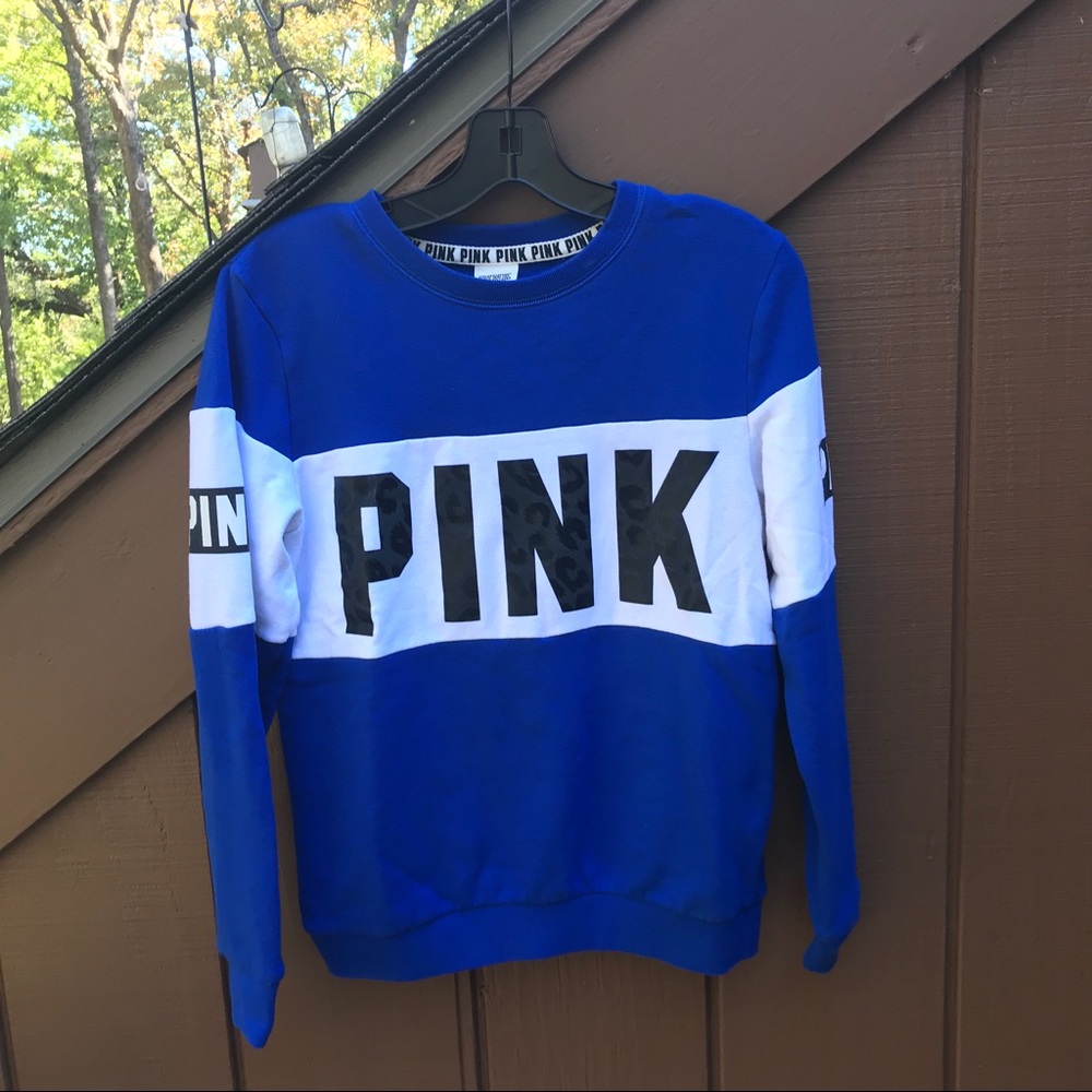 Pink Victoria's Secret cheetah crew
