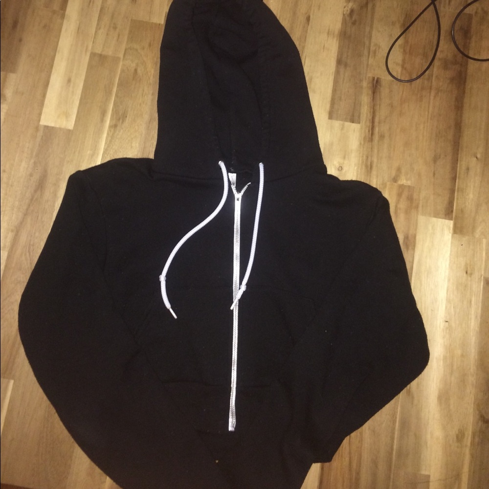 American apparel crop hoodie