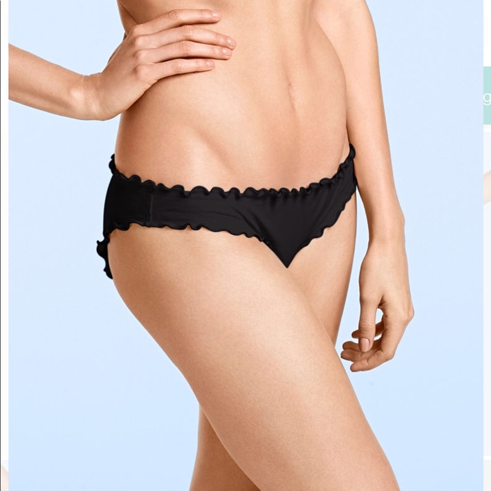 NWOT VICTORIA SECRET PINK RUFFLE SWIMSUIT BOTTOMS