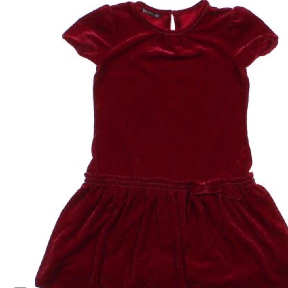Girls size 8 red velvet dress