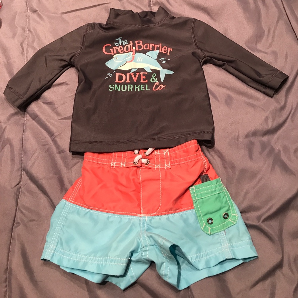 Carter’s 3-6 Month Baby Boy’s Swim Set