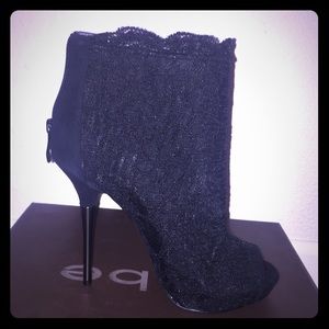 Women's Bebe Peeptoe Booties