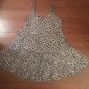 flower brandy melville open back dress