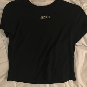 LA hearts graphic crop top