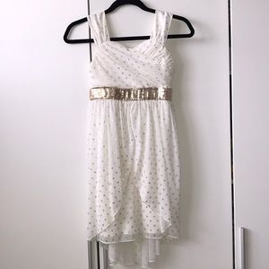 ✨Sequin White/Gold Party Dress (Girls 12)✨