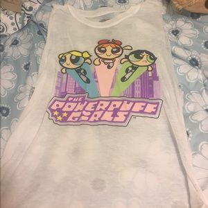 Power puff girls sheer muscle tee