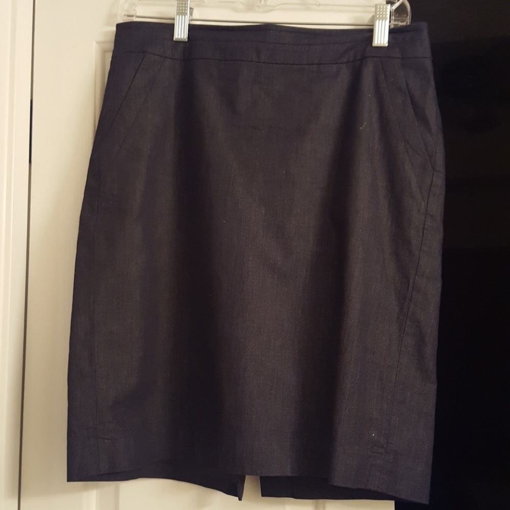 Dark Blue Mini Pencil Skirt