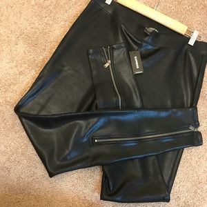 Express leather leggings