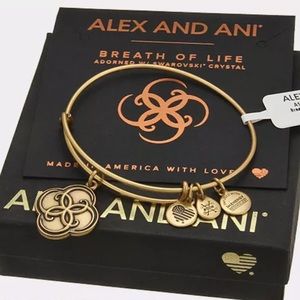 😍ALEX AND ANI Raf. Gold Breath of Life Bracelet😍