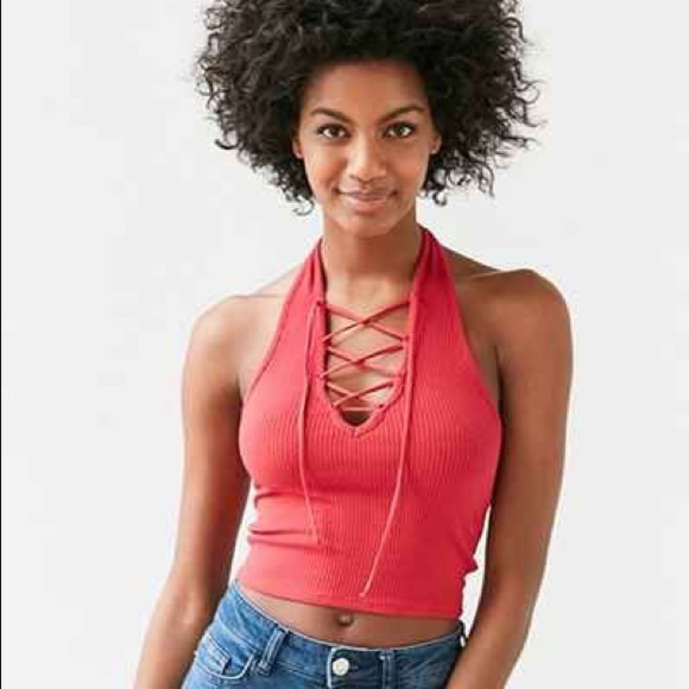 Urban Outfitters Lace-Up Halter Top