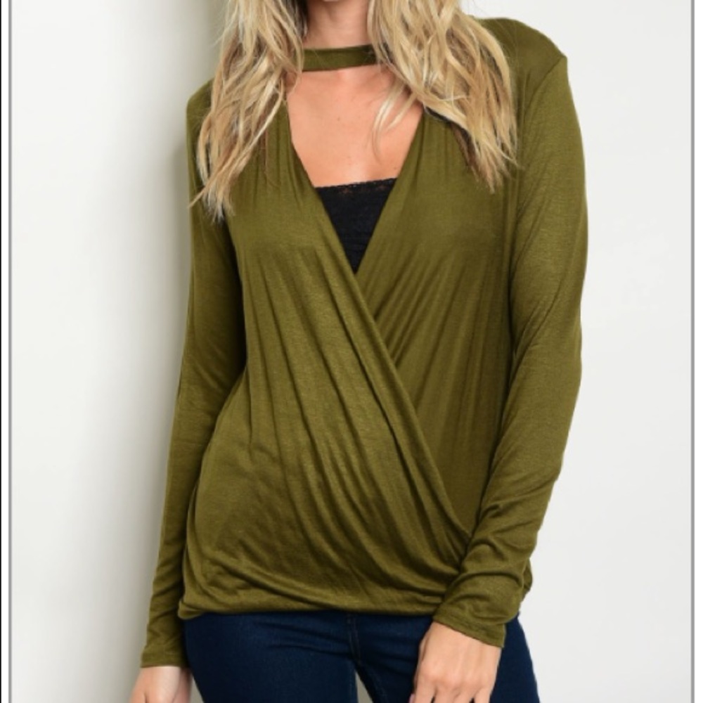 LAST M! Olive Choker Top