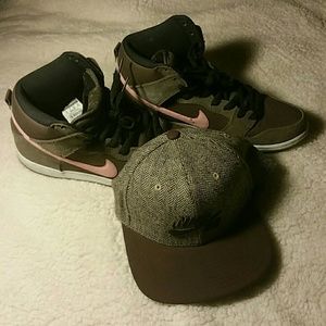 Nike dunks and sb leather strap hat